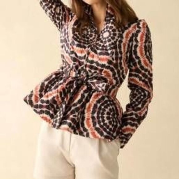 Marie Oliver Raven Quilted Peplum Puffer Jacket Size Small New With Tag - Picture 2 of 13